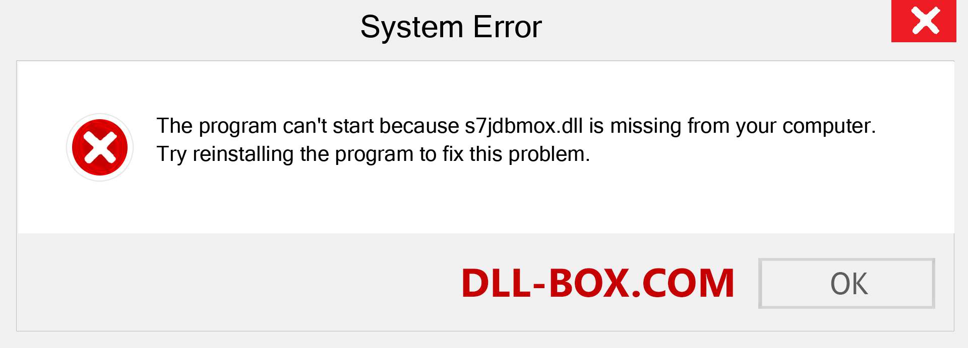  s7jdbmox.dll file is missing?. Download for Windows 7, 8, 10 - Fix  s7jdbmox dll Missing Error on Windows, photos, images